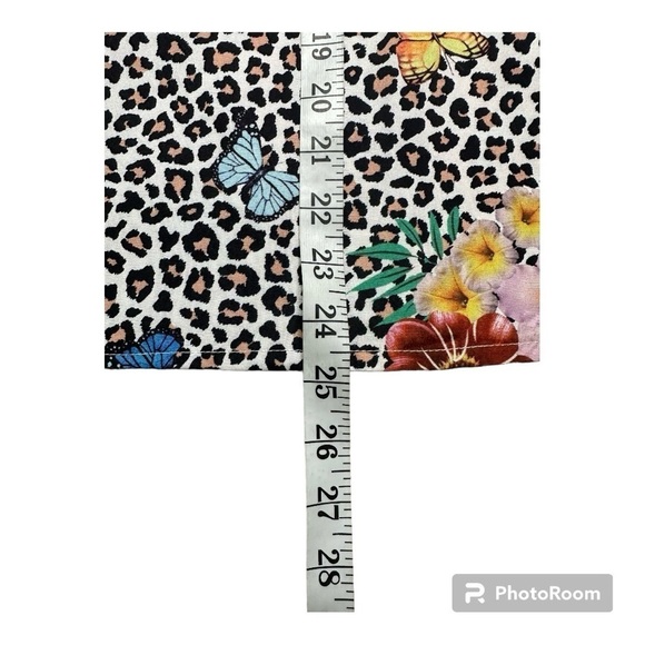 SHEIN VCAY Butterfly & Leopard Print Dolman - Picture 5 of 7